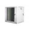 LANBERG RACK CABINET 19” DOUBLE-SECTION WALL-MOUNT 12U/600X600 (FLAT PACK) GREY WF02-6612-10S Lanberg