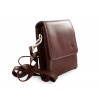 Malý hnědý kožený pánský crossbag 215-2189-40