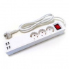 Kábel predlžovací XtendLan Wi-Fi, 3x zásuvka + 4x USB, 1,5m (XL-ZASUVKA1)