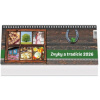 Stolový kalendár riadkový 30 x 12 cm - Zvyky a tradície 2026