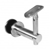 držiak madla s kĺbom na trubku ø 42.4mm, brúsená nerez K320 /AISI304
