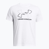 Pánske tréningové tričko Under Armour GL Foundation Update white/mod gray/black