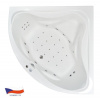 Massage FLAT 150x150 Hydro a perličková masážna akrylátová vaňa