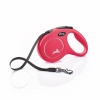 Flexi New Classic (pásik),veľkosť M 5 m/25 kg, červená