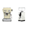 Ascaso Dream ONE, Sweet Cream + Eureka Mignon Silenzio, CR white