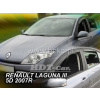 Plexi, ofuky RENAULT Laguna III 5D, 2007 =>, přední + zadní