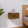 Nástenný nočný stolík medovohnedý 40x29,5x22 cm-ForU-820992