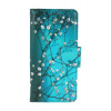 Flipové puzdro TopQ pre Xiaomi Poco X6 Pro 5G Modré s kvetmi