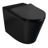 SAPHO - WC kombi misa, Rimless, 61x38cm, spodný/zadný odpad, čierna mat NDPC1012WRB-3