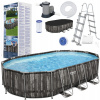 Oválny rámový bazén Bestway 610 x 366 cm (Oválny rámový bazén Bestway 610 x 366 cm)