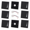 SET 6X Schodisko Q6 BLACK 2X FATRIFT 230V (SET 6x Q6 BLACK Schodiskové svietidlo 2xSenzor 230v)