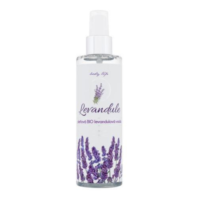 Vivaco Body Tip Bio Lavender Face Water upokojujúca a tonizačná bio levanduľová voda 200 ml pre ženy