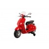 mamido Detský elektrický skúter Vespa GTS červený
