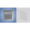 Haco Nerezová větrací mřížka - krytka 150x150 0710 HACO Větrací mřížka krytka nerez NVM 150 x 150 K nerez