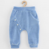 Dojčenské semiškové tepláčky New Baby Suede clothes modrá