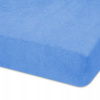Detské prestieradlo PRIMA na matrac 160x70 cm, froté, modrá