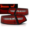 AUDI A6 08-11 SEDAN - zadné LED svetlá červeno biela LED BAR s dynamickým blinkerom