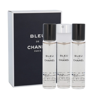 Chanel Bleu de Chanel, Parfumovaná voda 3x20ml pre mužov
