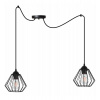 Light Home Závesné svietidlo Nuvola Spider 3, 2x drôtené tienidlo (výber z 2 farieb)