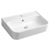 Isvea SISTEMA U keramické umývadlo 55x38 cm, biela SPH 10PL53055