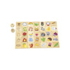 Viga Drevené puzzle Zmysly 21x20x5 plnofarebný motív