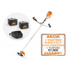 Akumulátorový vyžínač, AK Systém STIHL FSA 80, set s 2x AK 30 S + AL 101