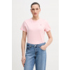 U.S. Polo Assn. tričko dámske bavlnené CREW NECK WUP0634 ružová L