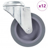 vidaXL Otočné kolieska s otvorom na skrutku 12 ks, 75 mm - 217691-211194