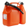 Dvojkomorová plastová nádoba na palivo, Oranžová, 6L + 2.5L