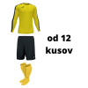 Futbalová sada Joma Academy s dlhým rukávom pre mužstvo, od 12 kusov, žltá / ?ierna počet ks v sade: 17 hráčskych setov