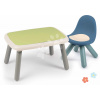 Set stôl KidTable Life Smoby šedozelený výška 45 cm so stoličkou s UV filtrom