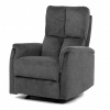 Autronic Křeslo polohovací, manuální polohování, šedá látka, houpací mechanismus TV-S8449 GREY2