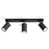 Sollux Lighting Ring stropné svietidlo 3x12 W čierna SL.0093