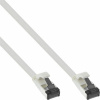 U/FTP (PiMF) Patchkábel LSOH 5m cat.8.1, biely, plochý, Cu