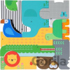 Wooden Puzzle + Play: Shaped Safari Animals - Petit Collage