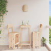 vidaXL Barové stoličky 2 ks 40x48,5x115,5 cm borovicový masív - Hnedá - 127985-73978