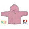 Zimní kojenecký kabátek Dětský svět Lama růžový s výšivkou žirafy vel.62