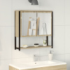 vidaXL Zrkadlová skriňa do kúpeľne Sonoma Dub 60x16x60 cm z kompozitného dreva 864340