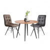 Carryhome JEDÁLENSKÝ STÔL, akácia, čierna, farba akácie, 106/106/76 cm - Jedálenské programy - 001630007501