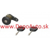 Ford FIESTA IV 12/95-9/99 1x zámok dverí + 2 x klúč,Pravý