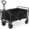 Transportný vozík Ikonka čierny, skladacia látková konštrukcia, 100 l