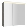 Sapho - LINEX galérka s LED osvetlením, 80x70x15cm, dub strieborný LX080-0011