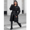 Dámska dlhá prešívaná zimná bunda FABWARM black Dstreet TY4620