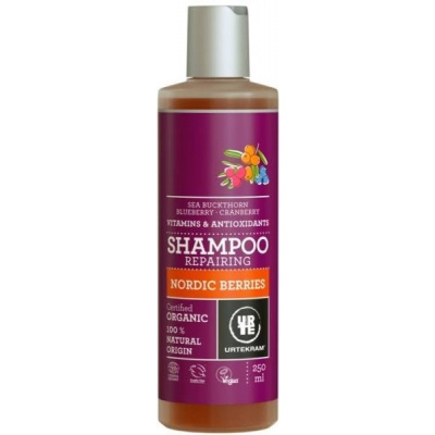 URTEKRAM Šampón Nordic Berries na poškozené vlasy BIO 250 ml
