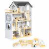 Drevený domček pre bábiky s 19 kusmi nábytku