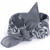 Bandana Art of Polo sivá bavlnená s potlačou