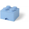 LEGO® úložný box s šuplíkem 25 x 25 x 18 cm světle modrá