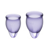 2PACK Menštruačné kalíšky Satisfyer Feel Confident Lila (SATIS02)