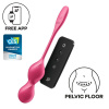 Satisfyer Love Birds 2, chytré vibrační Venušiny kuličky s dálkovým ovládáním 22,2 x 3,3 cm