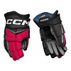 CCM Rukavice CCM Jetspeed FT880 SR, čierna-červená-biela, Senior, 15